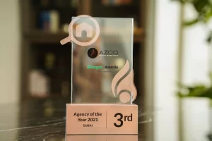 3rd Agency of the Year Award by Bayut and Dubizzle to AZCO Real Estate